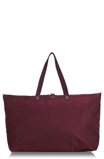 Tumi Voyageur Just In Case Packable Nylon Tote - Burgundy