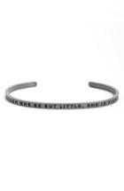 Women's Mantraband Though She Be But Little, She Is Fierce Cuff Bracelet
