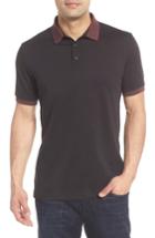 Men's Stone Rose Stitch Contrast Detail Polo