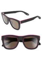 Men's Givenchy 7016/s 52mm Sunglasses - Black Rubber/ Brown