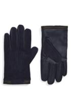 Men's Ted Baker London Buzzcut Suede Gloves /x-large - Blue