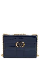 Tory Burch Gemini Link Leather Shoulder Bag - Blue