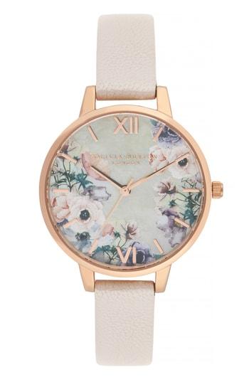 Women's Olivia Burton Leather Strap Watch, 34mm