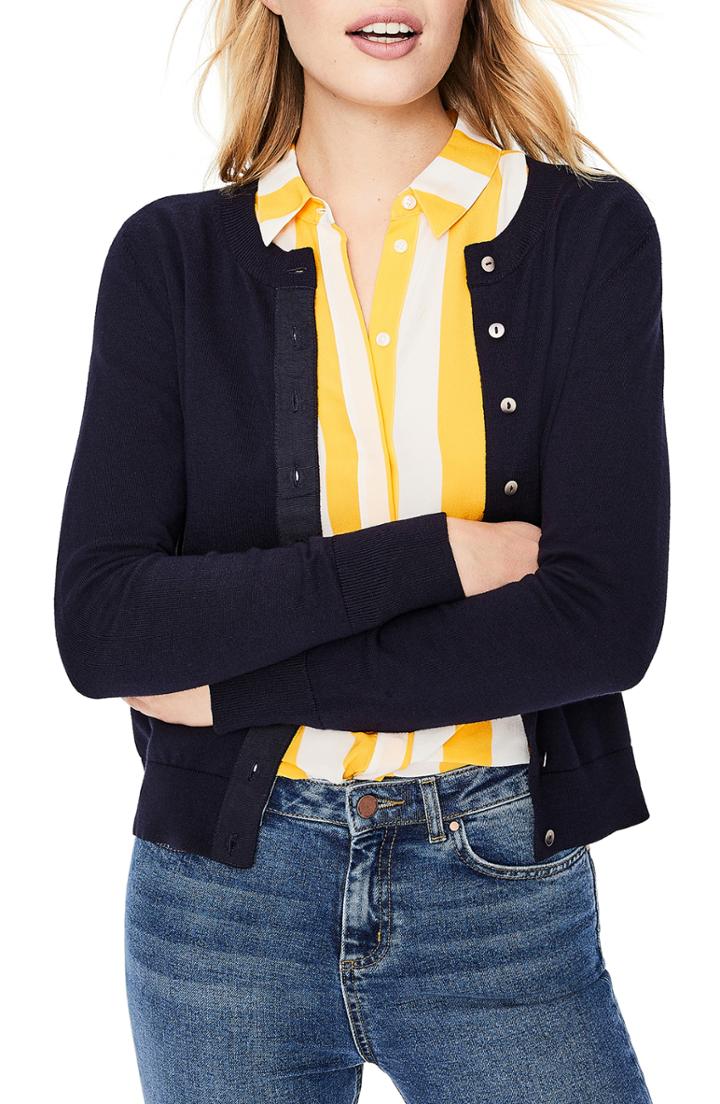 Women's Boden Amelia Cardigan - Blue