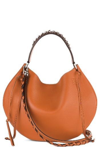 Loewe Fortune Leather Hobo - White