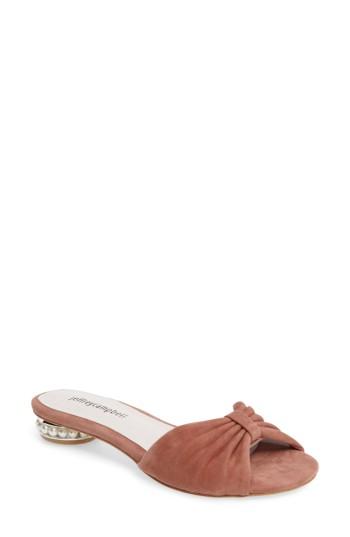 Women's Jeffrey Campbell Turbina Embellished Slide Sandal .5 M - Pink