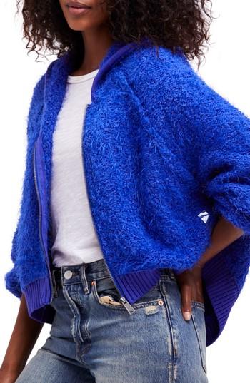 Women's Free People Furry Time Hooded Jacket