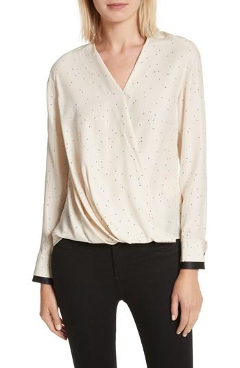 Women's Rag & Bone Victor Silk Blouse, Size - Ivory