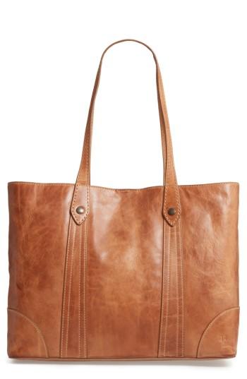 Frye Melissa Leather Shopper - Beige