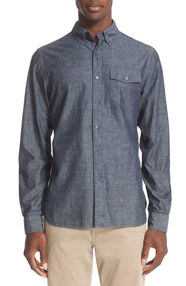 Men's Todd Snyder Chambray Shirt - Blue
