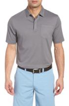 Men's Travis Mathew Watty Stripe Cotton Blend Polo - Grey