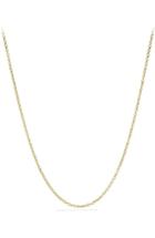 Women's David Yurman Small Cable Rolo Chain Necklace In Gold