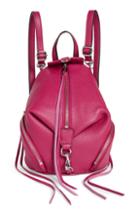 Rebecca Minkoff Mini Julian Pebbled Leather Convertible Backpack - Pink