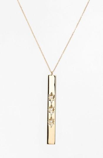 Women's Kismet By Milka 'heroine' Diamond Bar Pendant Necklace