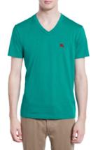 Men's Burberry Lindon Cotton T-shirt - Green
