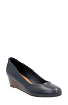 Women's Clarks 'vendra Bloom' Wedge Pump M - Blue