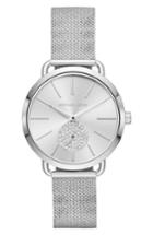 Women's Michael Kors Portia Mesh Strap Watch, 37mm