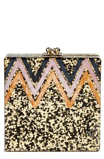 Like Dreams Alexa Sequin Box Clutch - Metallic