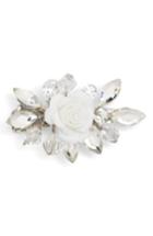 Wedding Belles New York Crystal Rosette Hair Clip, Size - Metallic