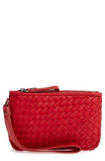 Robert Zur Small Maya Leather Clutch - Red