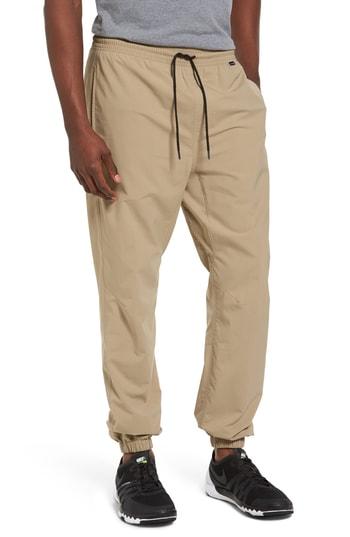 Men's Hurley Dri-fit Jogger Pants - Beige