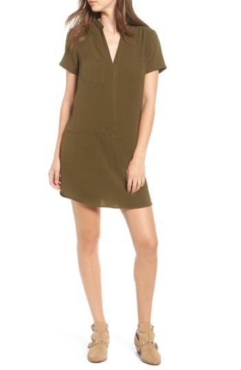 Women's Lush Hailey Crepe Dress - Green