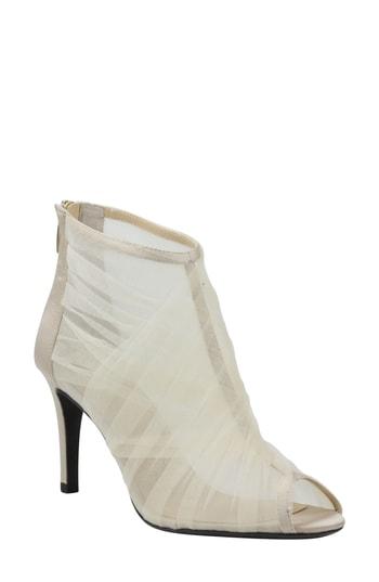 Women's J. Renee Charisma Peep Toe Bootie D - Beige