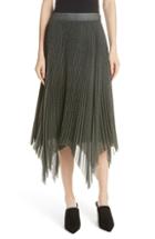 Women's Grey Jason Wu Plaid Pleated Skirt