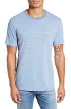 Men's Psycho Bunny Tamar Stripe Pocket T-shirt (xs) - Blue