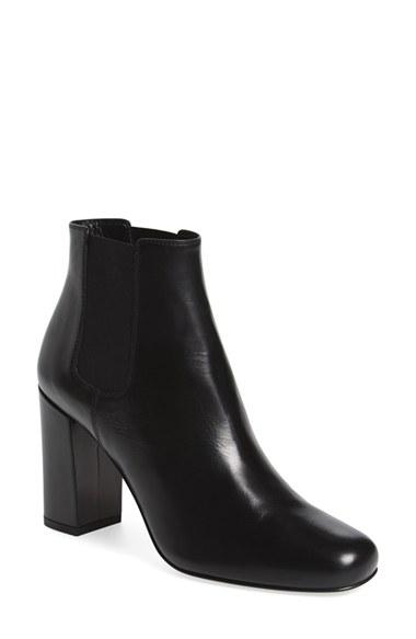 Women's Saint Laurent 'babies' Block Heel Chelsea Boot
