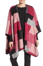 Women's Chaus Geometric Wool-blend Poncho, Size - Pink
