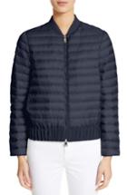Women's Moncler Barytine Quilted Bomber Jacket - Blue
