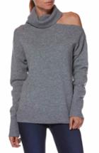 Women's Paige Raundi Cutout Shoulder Sweater - Grey