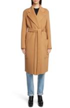 Women's Acne Studios Belted Double Wool & Cashmere Coat Us / 36 Eu - Brown