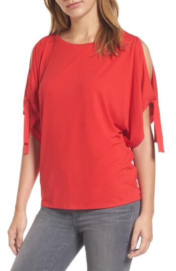 Women's Halogen Stretch Knit Top, Size - Red