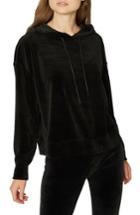 Women's Sanctuary Melrose Brigade Velour Hoodie Sweater - Black