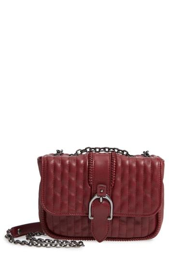 Longchamp Amazone Quilted Leather Crossbody Bag - Burgundy