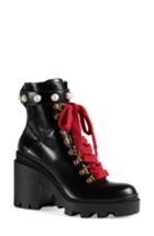 Women's Gucci Imitation Pearl Boot Us / 35eu - Black