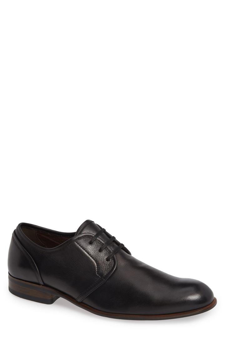 Men's John Varvatos Star Usa Seagher Plain Toe Derby M - Black