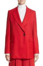 Women's Sara Battaglia Stretch Wool Blazer Us / 38 It - Pink
