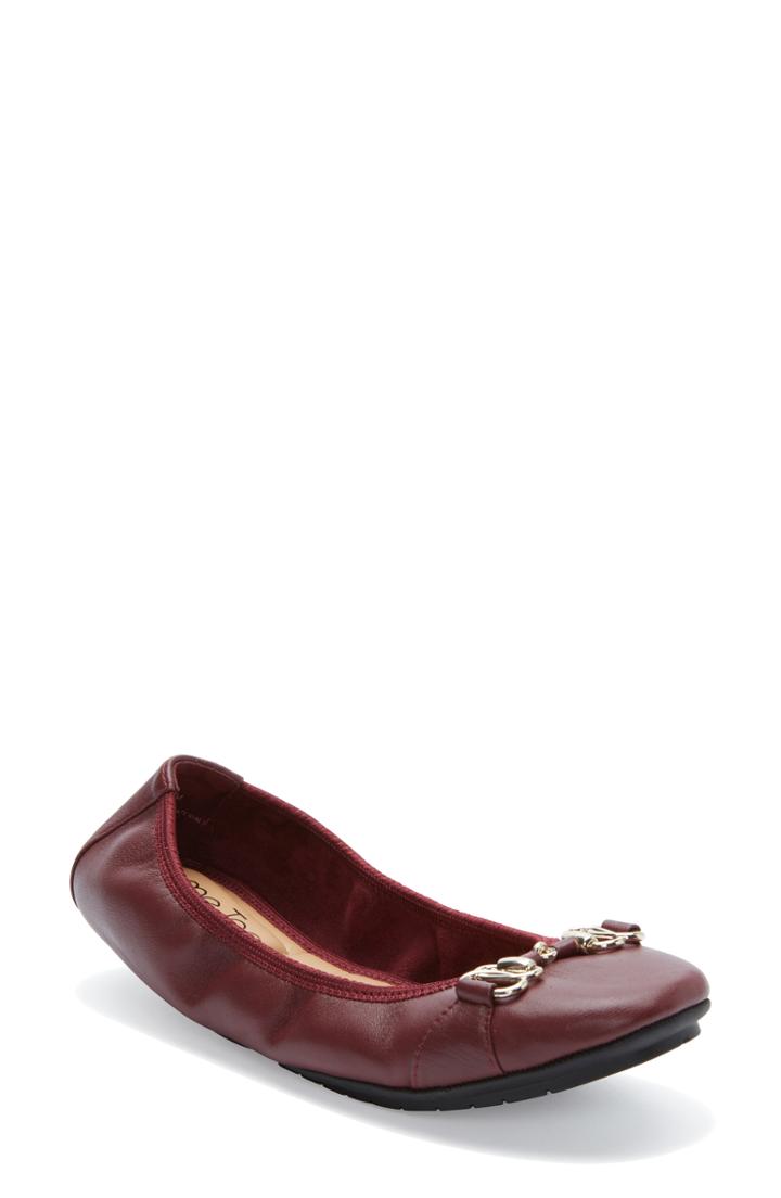 Women's Me Too Olympia Skimmer Flat .5 M - Burgundy