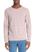 Men's A.p.c. Joey Stripe Long Sleeve T-shirt - Grey