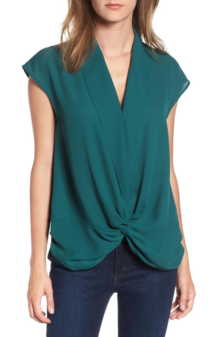 Women's Trouve Twist Front Knot Top