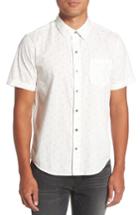Men's Paige Becker Dot Print Woven Shirt, Size - White