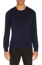 Men's River Stone Slim Fit Ottoman Stitch Cotton Blend Sweater - Blue