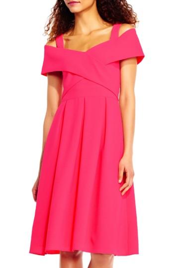 Women's Adrianna Papell Off The Shoulder Dress - Red
