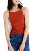 Women's Madewell Apron Sweater Tank, Size - Orange