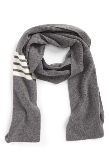 Men's Thom Browne Rib Cashmere Scarf, Size - Grey