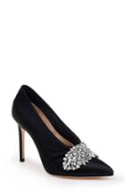 Women's Badgley Mischka Vanilla Crystal Embellished Pump .5 M - Black