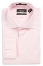 Men's Nordstrom Men's Shop Smartcare(tm) Trim Fit Solid Dress Shirt .5 32/33 - Pink